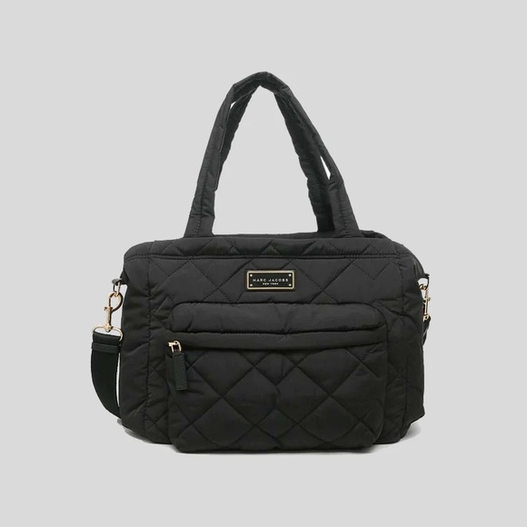 Marc Jacobs Handbags - MARC JACOBS Marc Jacobs Black Quilted Nylon Medium Weekender Black Diaper Bag